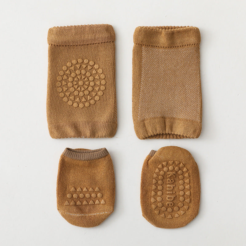 Baby knee protectors for hardwood floor safety