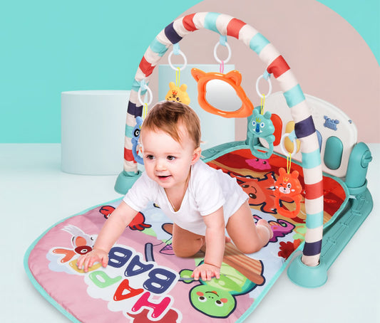 Baby pedal piano gym with music and lights