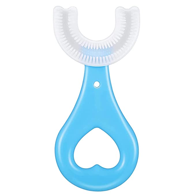 Cute BPA-free baby toothbrush in U shape