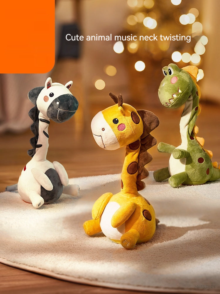 Educational doll toy with colorful puzzle features