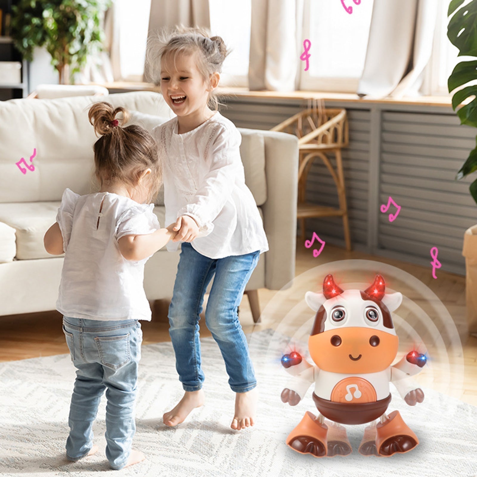 Interactive dancing toy for toddlers