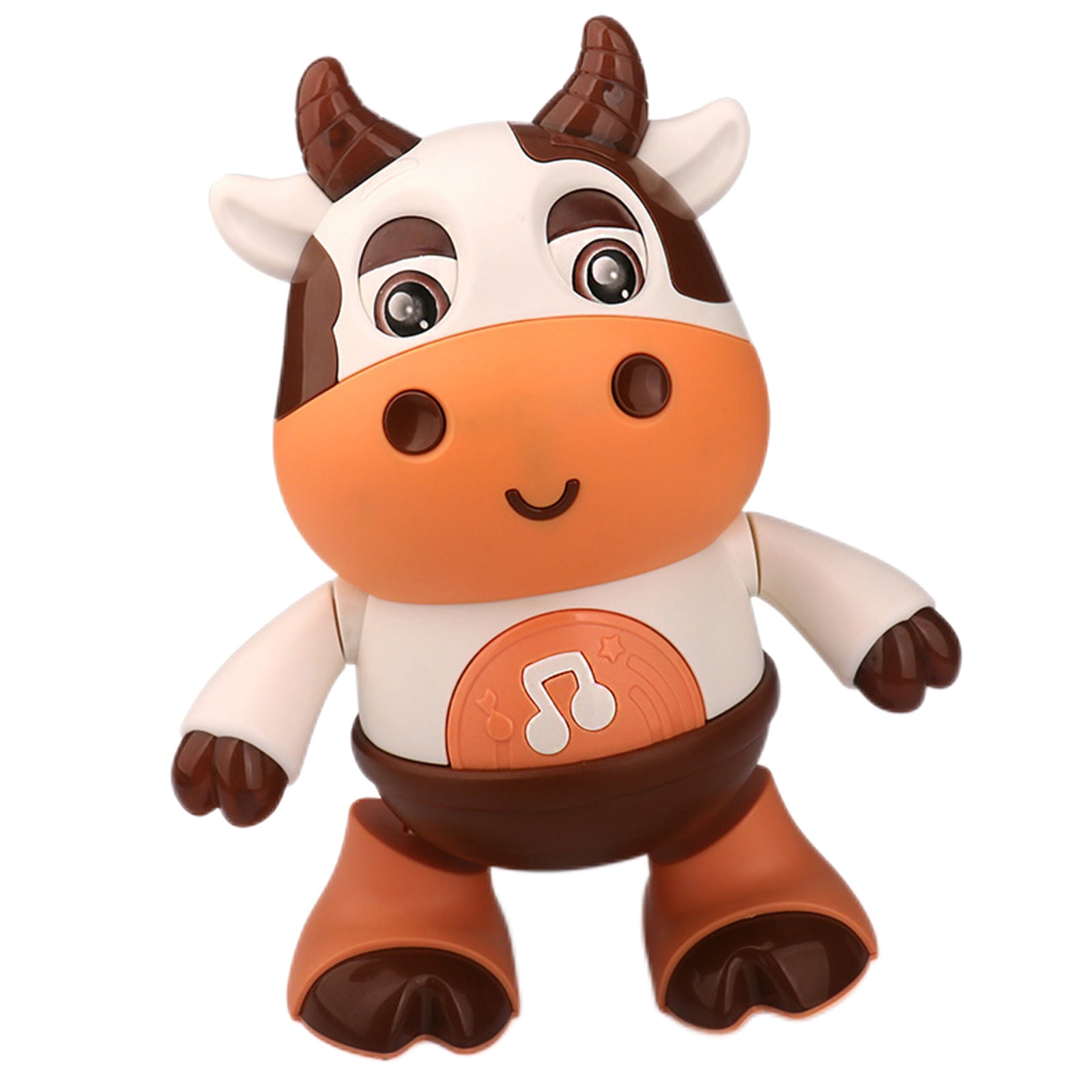 Musical cow toy with movement features